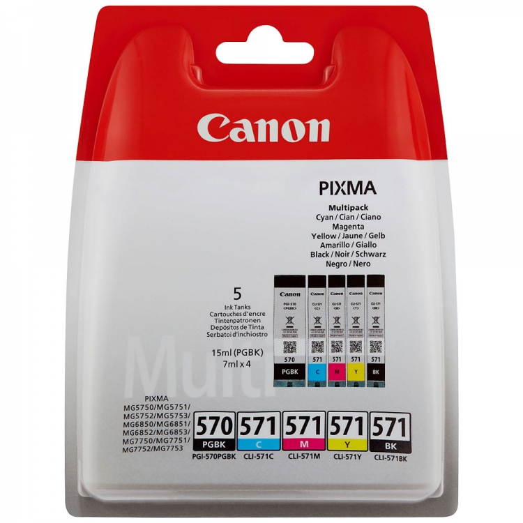 CARTOUCHES JET D'ENCRE POUR CANON PIXMA TS 5050 - 123consommables