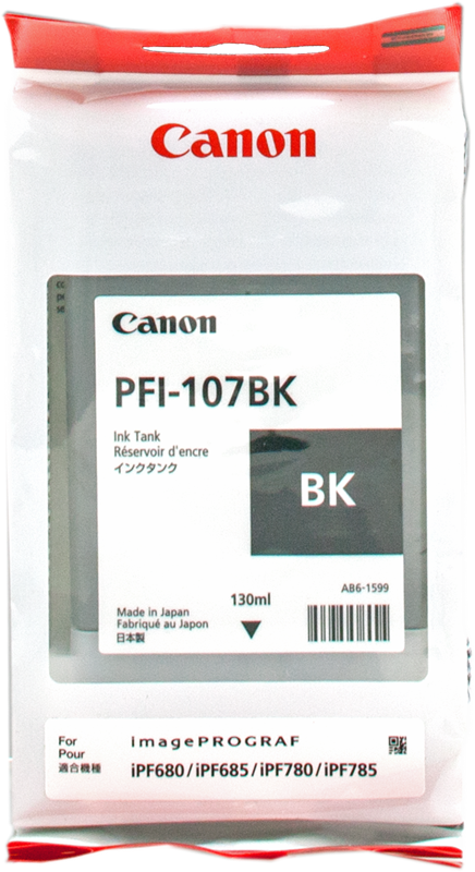 Canon Cartouche encre PFI-107bk (6705B001) noir