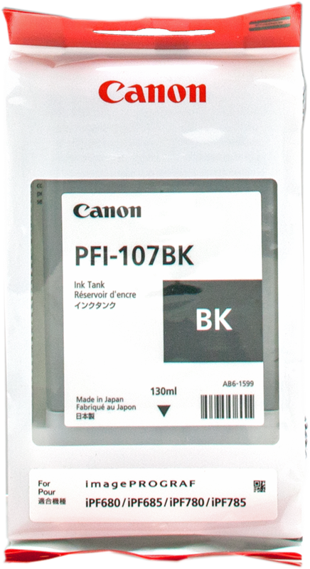 Canon Cartouche encre PFI-107bk (6705B001) noir