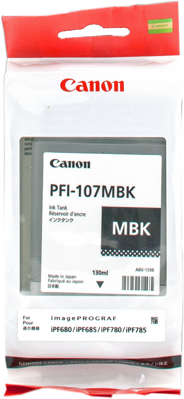 Canon Cartouche encre PFI-107mbk (6704B001) Noir mat