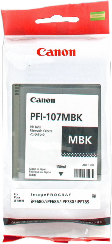 Cartouche Encre Canon PFI-107C - Encre cyan 130 Ml