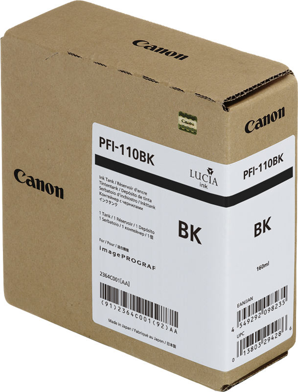 Canon Cartouche encre PFI-110bk (2364C001) Noir