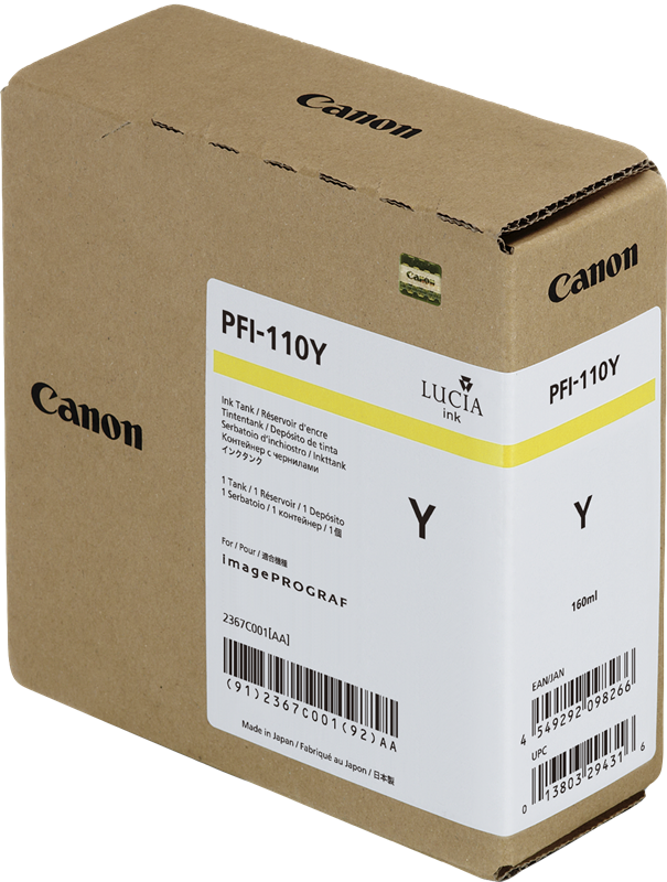 Canon Cartouche encre PFI-110y (2367C001) Jaune