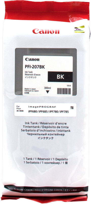 Canon Cartouche encre PFI-207bk (8789B001) noir