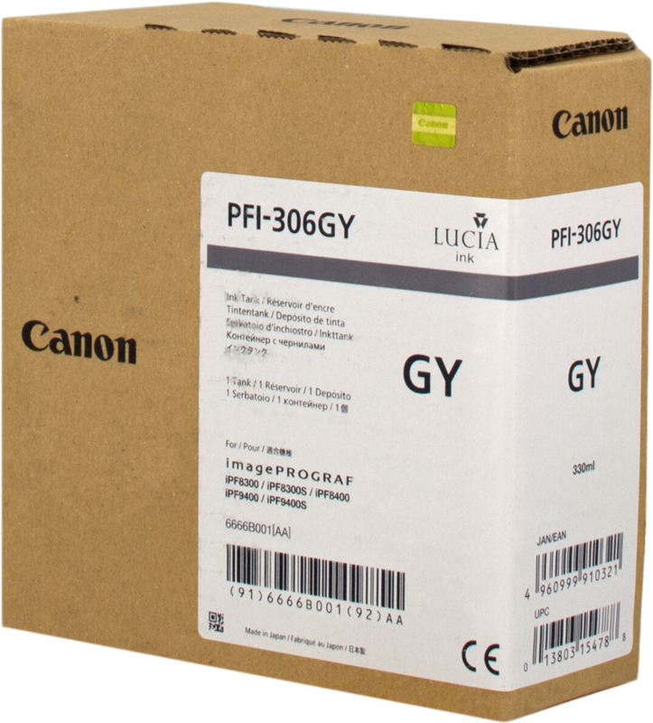 Canon Cartouche encre PFI-306gy gris