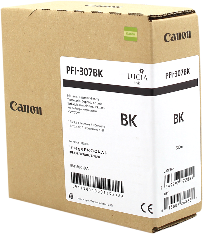 Canon Cartouche encre PFI-307bk (9811B001) Noir