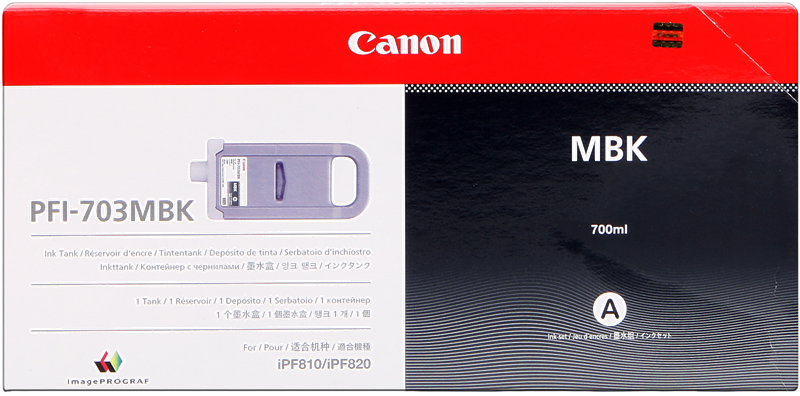 Canon Cartouche encre PFI-703mbk (2962B001) Noir mat