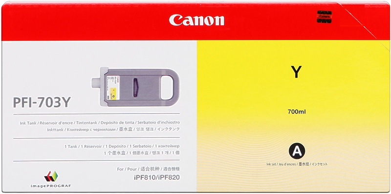 Canon Cartouche encre PFI-703y (2966B001) jaune