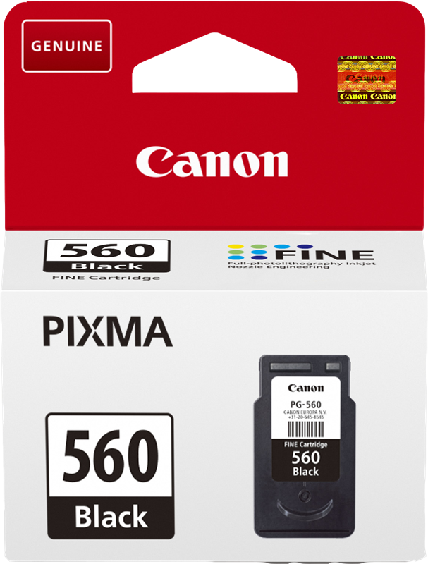 ✓ Canon cartouche encre PG-560 noir couleur Noir en stock - 123CONSOMMABLES