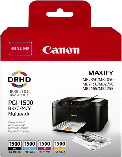 Canon MultiPack PGI-1500 multi (9218B005) Noir / Cyan / Magenta / Jaune