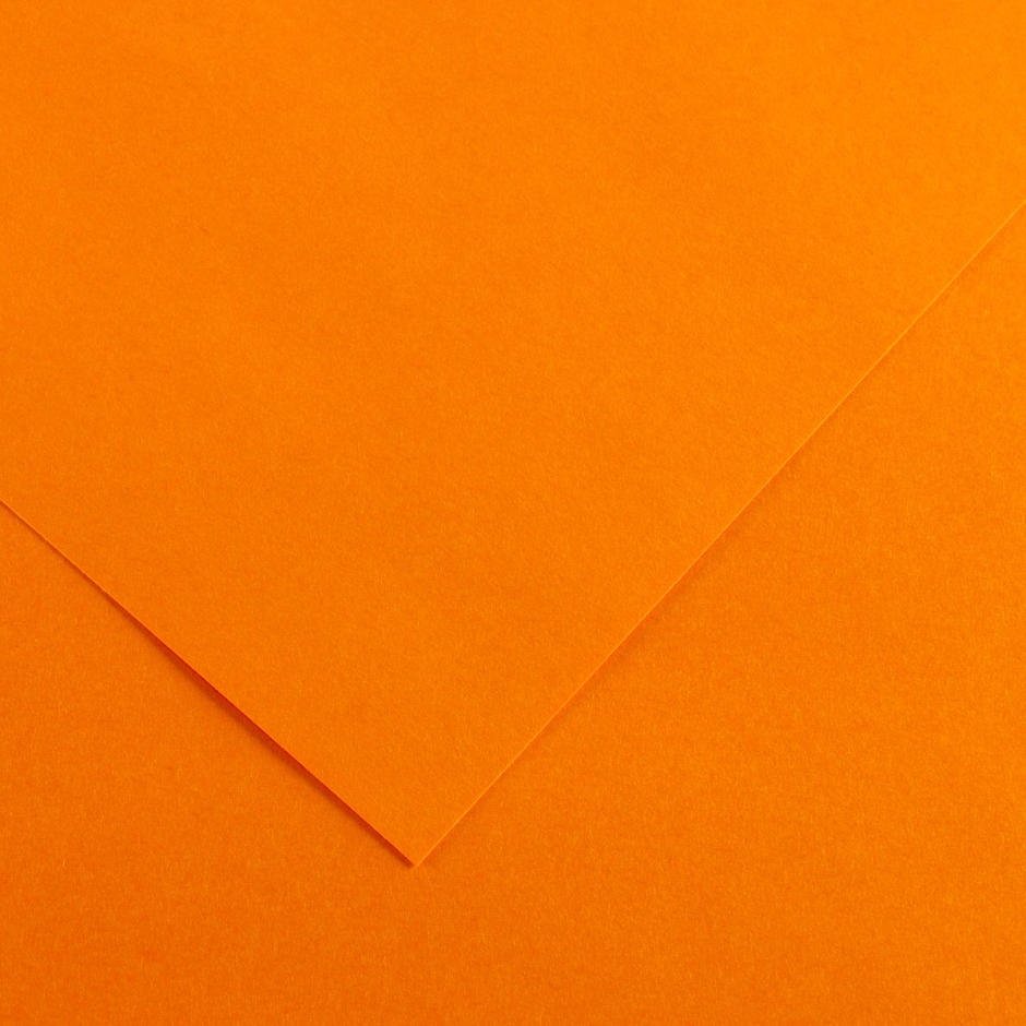 Canson Guarro Pack de 25 Cartes A4 Iris de 185g - 50x65cm - Couleur Tangerine