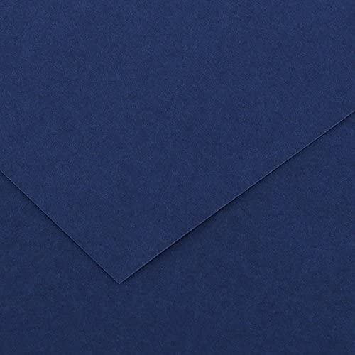 Canson Guarro Pack de 50 Cartes A4 Iris de 185g - 21x29,7cm - Couleur Bleu Outremer
