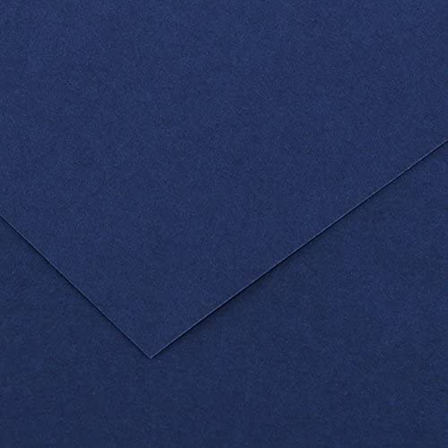 Canson Guarro Pack de 50 Cartes A4 Iris de 185g - 21x29,7cm - Couleur Bleu Outremer