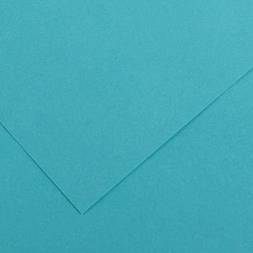 Canson Guarro Pack de 50 Cartes A4 Iris de 185g - 21x29,7cm - Couleur Bleu Turquoise