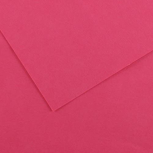 Canson Guarro Pack de 50 Cartes A4 Iris de 185g - 21x29,7cm - Couleur Fuchsia