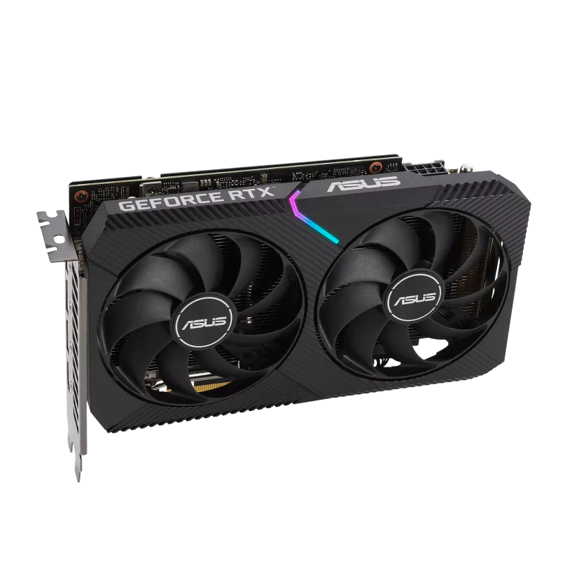 Carte graphique Asus Dual GeForce RTX 3050 8 Go GDDR6 NVIDIA - PCIe 4.0, HDMI, DVI-D, DisplayPort