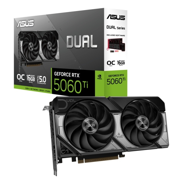 Carte graphique Asus Dual GeForce RTX 5060 TI OC Edition 16 Go GDDR7
