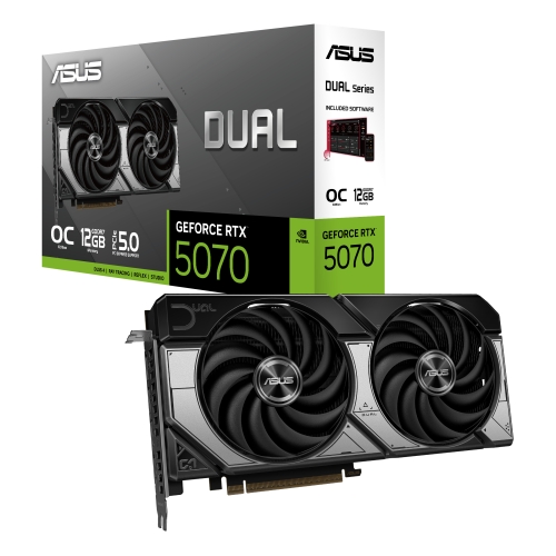 Carte graphique Asus DUAL GeForce RTX 5070-O12G 12 Go GDDR7