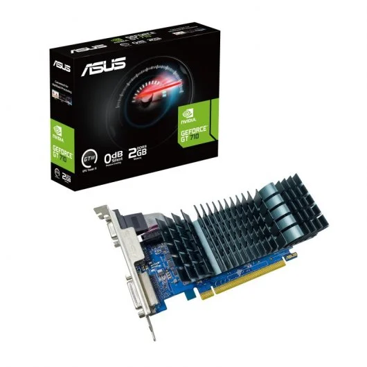 Carte graphique Asus GeForce GT 710 2 Go GDDR3 EVO NVIDIA - PCIe 2.0, HDMI, DVI-D, VGA