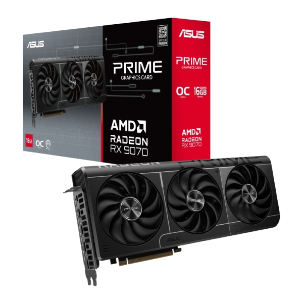 Carte graphique Asus Prime Radeon RX 9070 OC Edition 16 Go GDDR6