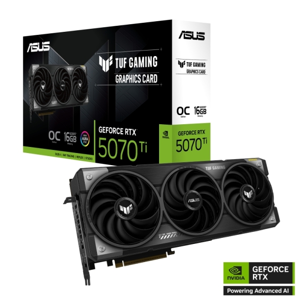 Carte graphique Asus TUF GeForce Gaming RTX5070TI-O16G 16 Go GDDR7 OC Edition