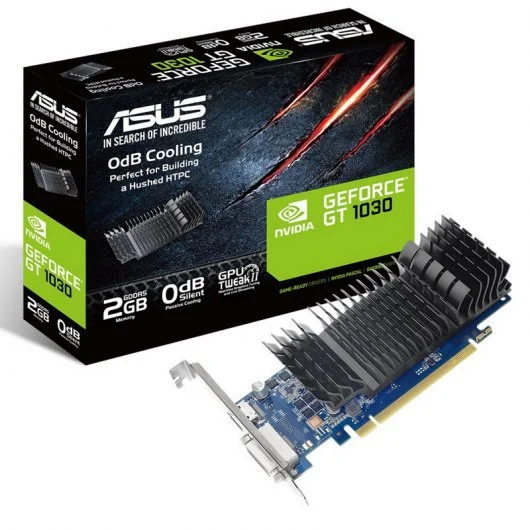 Carte graphique silencieuse Asus GeForce GT 1030 2 Go GDDR5 NVIDIA