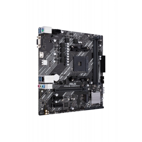 Carte mère Asus Prime A520M-K AMD AM4 2x DDR4 - HDMI, M.2, PCIe, 4x Sata III, USB 2.0, 3.2, RJ-45, VGA, facteur MicroATX