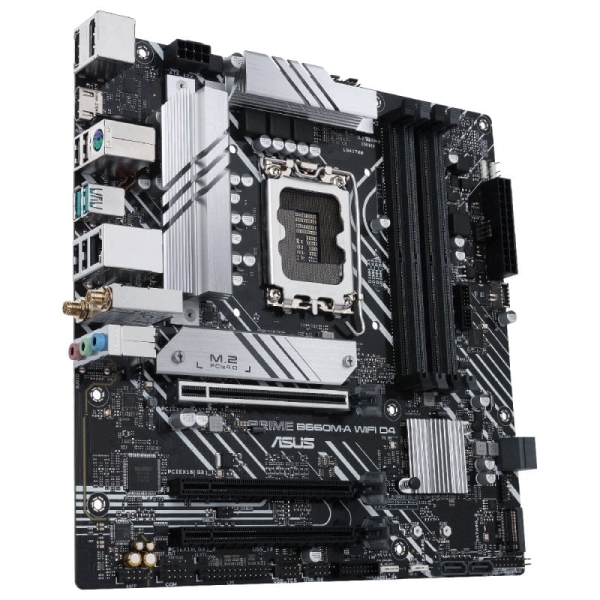 Carte mère Asus Prime B660M-A WiFi D4 Intel 1700 4x DDR4 - WiFi, Bluetooth, HDMI, M.2, PCIe3.0, 4.0, 4x Sata III, USB 3.2, MicroATX