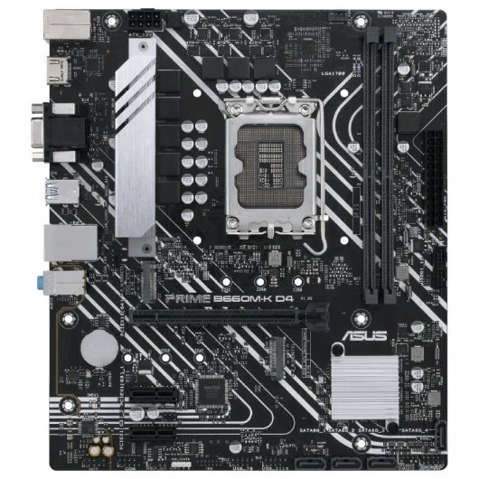 Carte mère Asus Prime B660M-K D4 Intel 1700 2x DDR4 - HDMI, M.2, PCIe3.0, 4x Sata III, USB 3.2, MicroATX