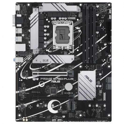 Carte mère Asus Prime B760-Plus Intel 1700 - HDMI, VGA, PCIe 5.0, M2, 4x Sata III, USB 2.0, 3.2, RJ-45, DisplayPort
