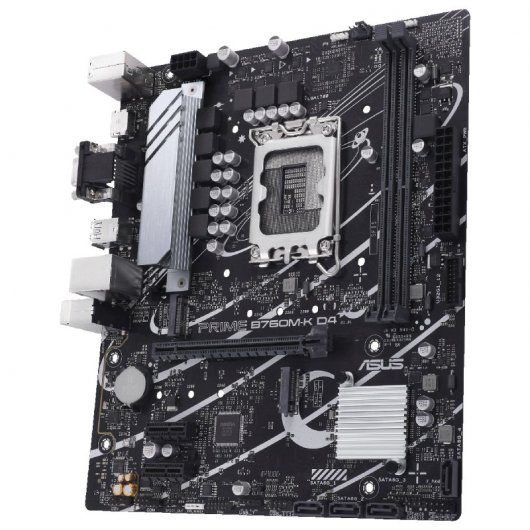 Carte mère Asus Prime B760M-K D4 Intel 1700 2x DDR4 - HDMI, VGA, M.2, PCIe 4.0, 4x Sata III, USB 3.2, Aura Sync, MicroATX
