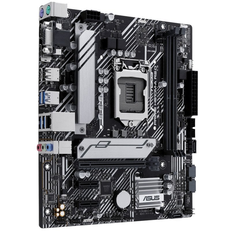 Carte mère Asus Prime H510M-A R2.0 Intel 1200 2x DDR4 - HDMI, VGA, PCIe 3.0, 4x Sata III, RJ-45, USB 2.0/3.2, MicroATX