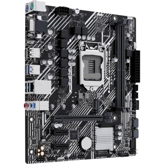 Carte mère Asus Prime H510M-E R2.0 Intel 1200 2x DDR4 - HDMI, VGA, PCIe 4.0, emplacement M.2 32 Gbit/s, Intel® 1 Go Ethernet, USB 3.2 Gen 1 Type A, MicroATX