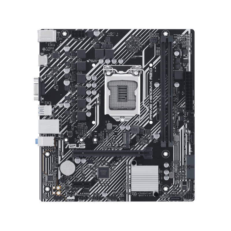 Carte mère Asus Prime H510M-K R2.0 Intel 1200 2x DDR4 - HDMI, PCIe 4.0/3.0, 4x Sata III, USB 3.2, MicroATX