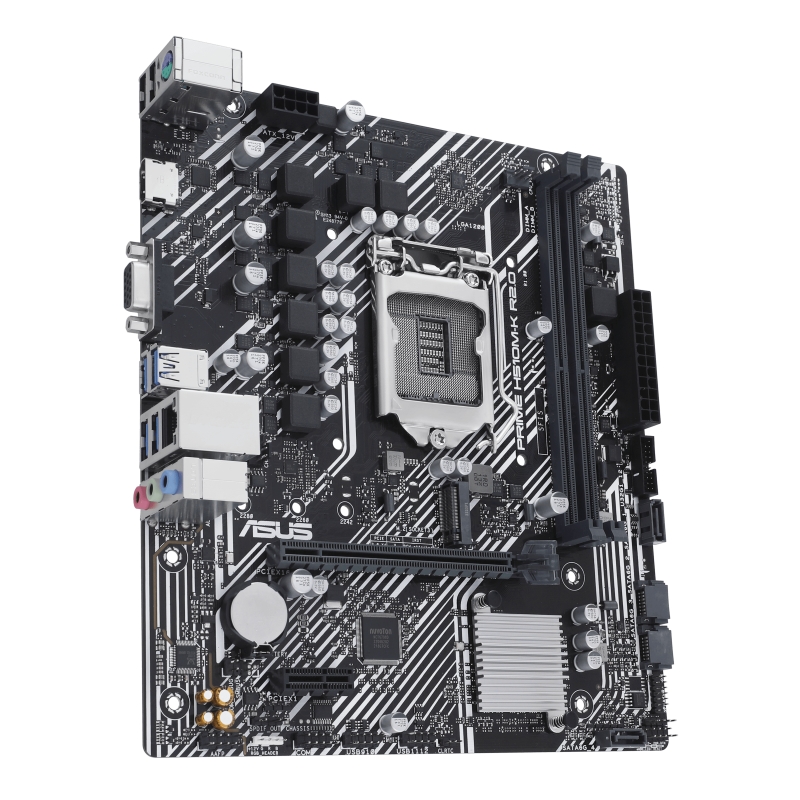 Carte mère Asus Prime H510M-K R2.0 Intel 1200 2x DDR4 - HDMI, PCIe 4.0/3.0, 4x Sata III, USB 3.2, MicroATX