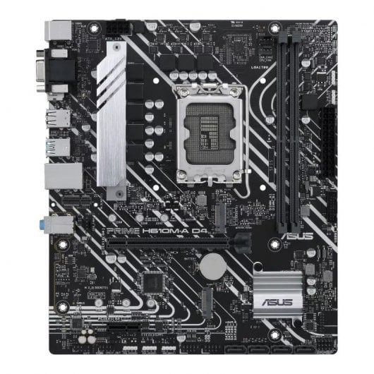 Carte mère Asus Prime H610M-A D4 CSM Intel1700 2x DDR4 - HDMI, M.2, PCIe3.0, 4x Sata III, USB 3.2, MicroATX