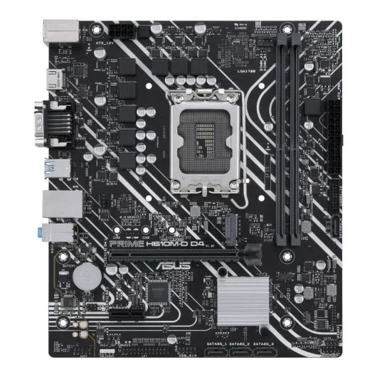 Carte mère Asus Prime H610M-D D4 Intel1700 2x DDR4 - HDMI, M.2, PCIe3.0, 4x Sata III, USB 3.2, MicroATX