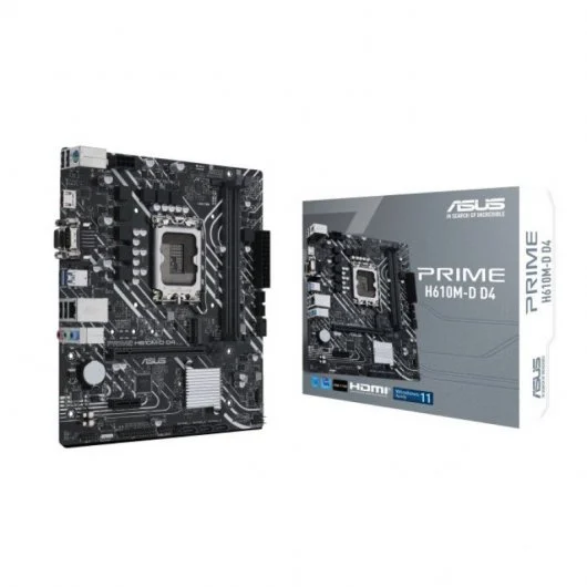 Carte mère Asus Prime H610M-D D4 Intel1700 2x DDR4 - HDMI, M.2, PCIe3.0, 4x Sata III, USB 3.2, MicroATX