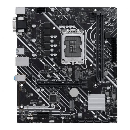 Carte mère Asus Prime H610M-E D4 CSM Intel1700 2x DDR4 - HDMI, M.2, PCIe3.0, 4x Sata III, USB 3.2, MicroATX