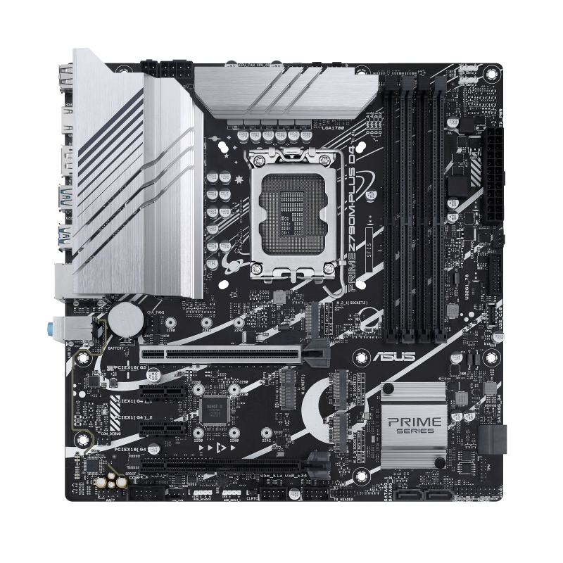 Carte mère Asus Prime Z7900M-PLUS D4 Intel 1700 - HDMI, DisplayPort, PCIe 4.0, M2, 4x Sata III, USB 2.0, 3.2, USB-C, RJ-45