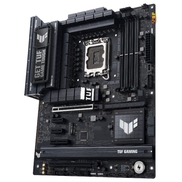 Carte mère Asus Tuf Gaming Z890-PLUS WIFI LGA 1851 - WiFi, Bluetooth, HDMI, DisplayPort, 4x DDR5, 4x SATA III, M.2, PCIe 4.0 et 5.0, USB 2.0, 3.2, USB-C, RJ-45