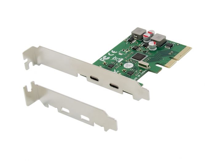 Carte PCIe auto-alimentée Conceptronic USB 3.2 Gen 2 Type C à 2 ports