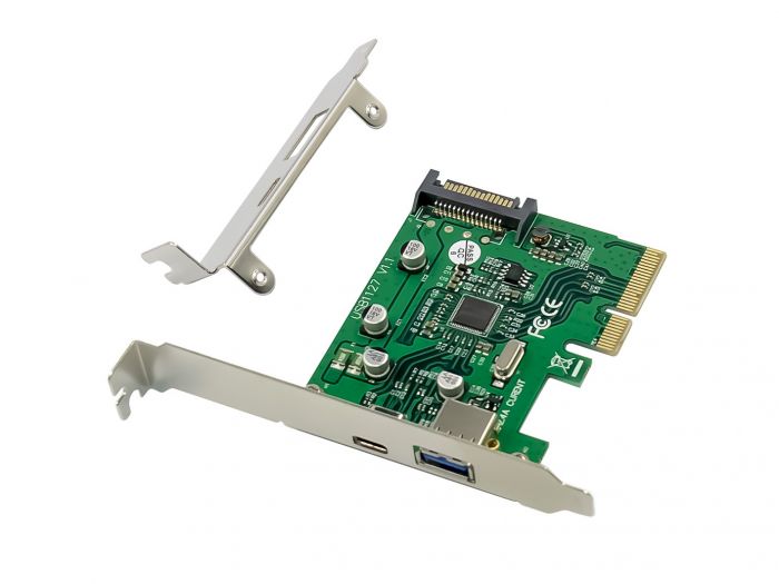 Carte PCIe Conceptronic 2 ports USB 3.2 Gen 2, 1x USB-C, 1x USB-A