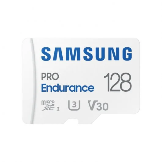 Carte Samsung Pro Endurance Micro SDXC 128 Go UHS-I V30 Classe 10 avec adaptateur