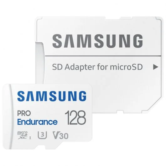 Carte Samsung Pro Endurance Micro SDXC 128 Go UHS-I V30 Classe 10 avec adaptateur