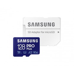 Carte Samsung PRO Plus Micro SDXC 128 Go UHS-I U3 Classe 10 avec adaptateur