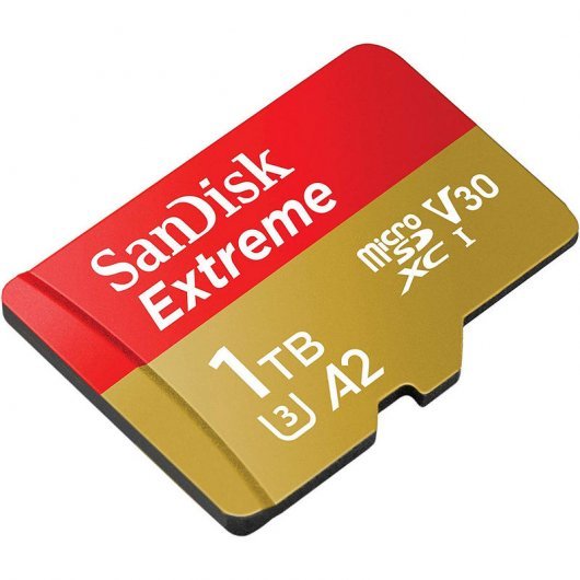 Carte Sandisk Extreme Micro SDXC 1 To UHS-I U3 V30 A2 Classe 10 160 Mo/s + Adaptateur SD