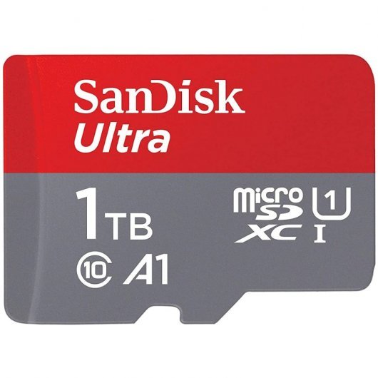 Carte Sandisk Ultra Micro SDXC 1 To UHS-I U1 A1 Classe 10 120 Mo/s + Adaptateur SD