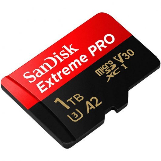 Carte SDXC Sandisk Extreme Pro 1 To U3 V30 A2 classe 10 170 Mo/s + adaptateur SD
