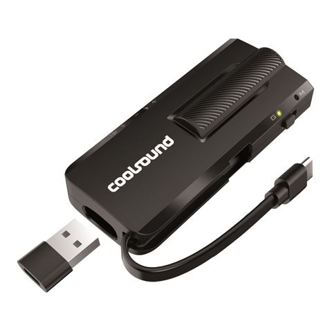 Carte son externe Coolsound 7.1 USB-C - Adaptateur vers USB-A - Entrées microphone, casque 3,5 mm 3 broches, casque + microphone 3,5 mm 4 broches